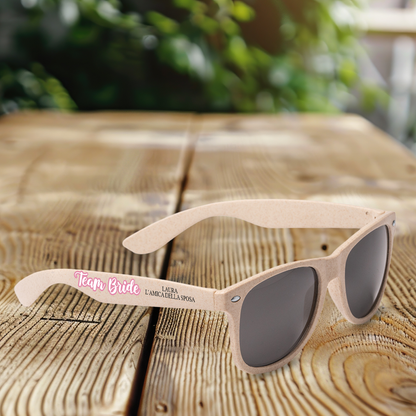 Team Bride - Set da 5 occhiali da sole - personalizzati con nome