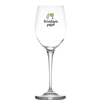 Brindiamo papà - Calice Bicchiere da Vino