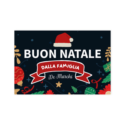 Buon Natale dalla famiglia - Tappeto - personalizzato