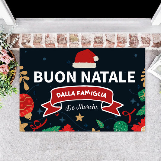 Buon Natale dalla famiglia - Tappeto - personalizzato