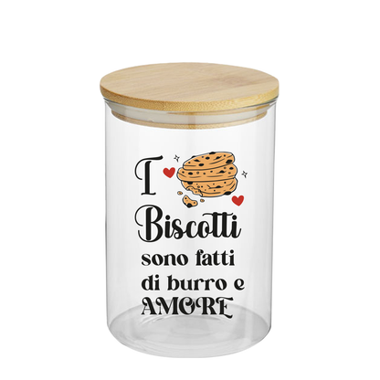 I biscotti sono fatti di burro e amore - Barattolo