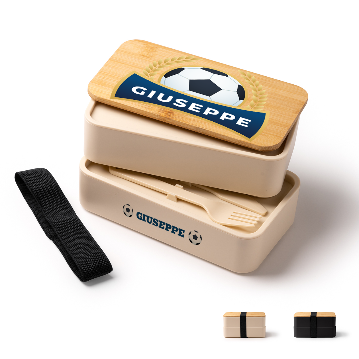 Ballon soccer - Scatola per il pranzo - personalizzato con nome