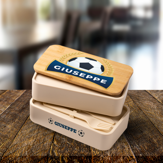 Ballon soccer - Scatola per il pranzo - personalizzato con nome