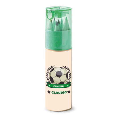 Soccer - Set Pastelli 4 Pz - personalizzati con nome