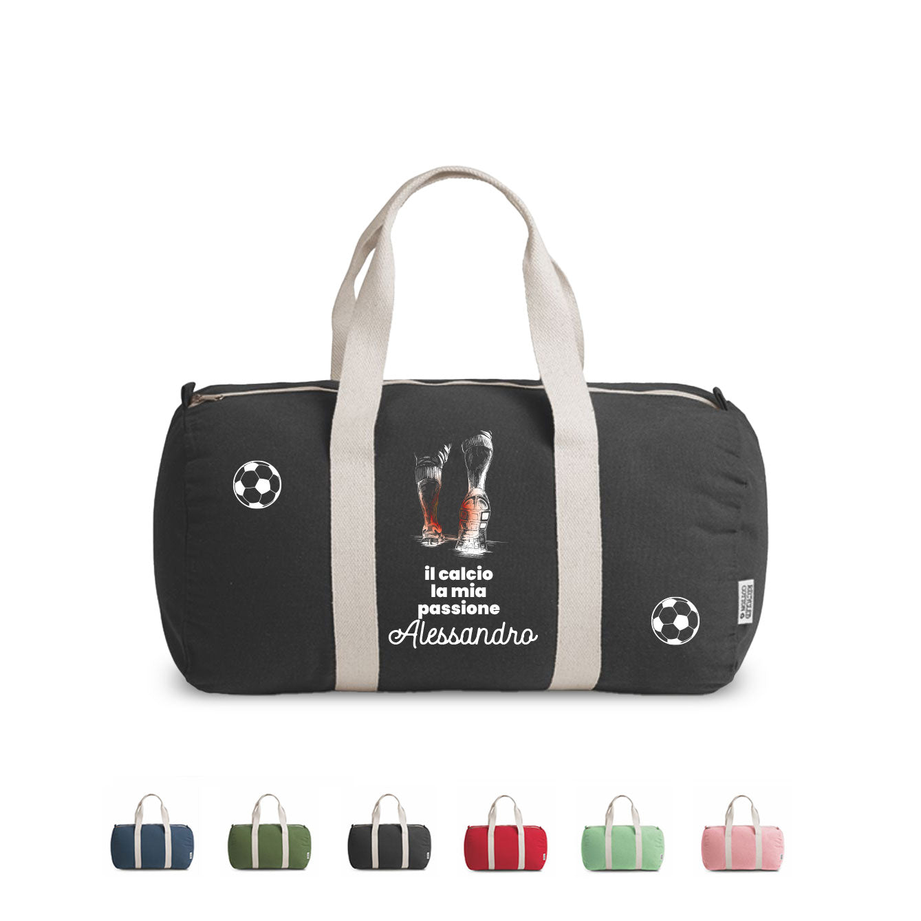 Il calcio la mia passione - Borsa da palestra - personalizzata con nome