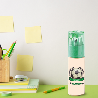 Soccer - Set Pastelli 4 Pz - personalizzati con nome