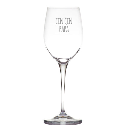 Cin Cin papà - Calice Bicchiere da Vino