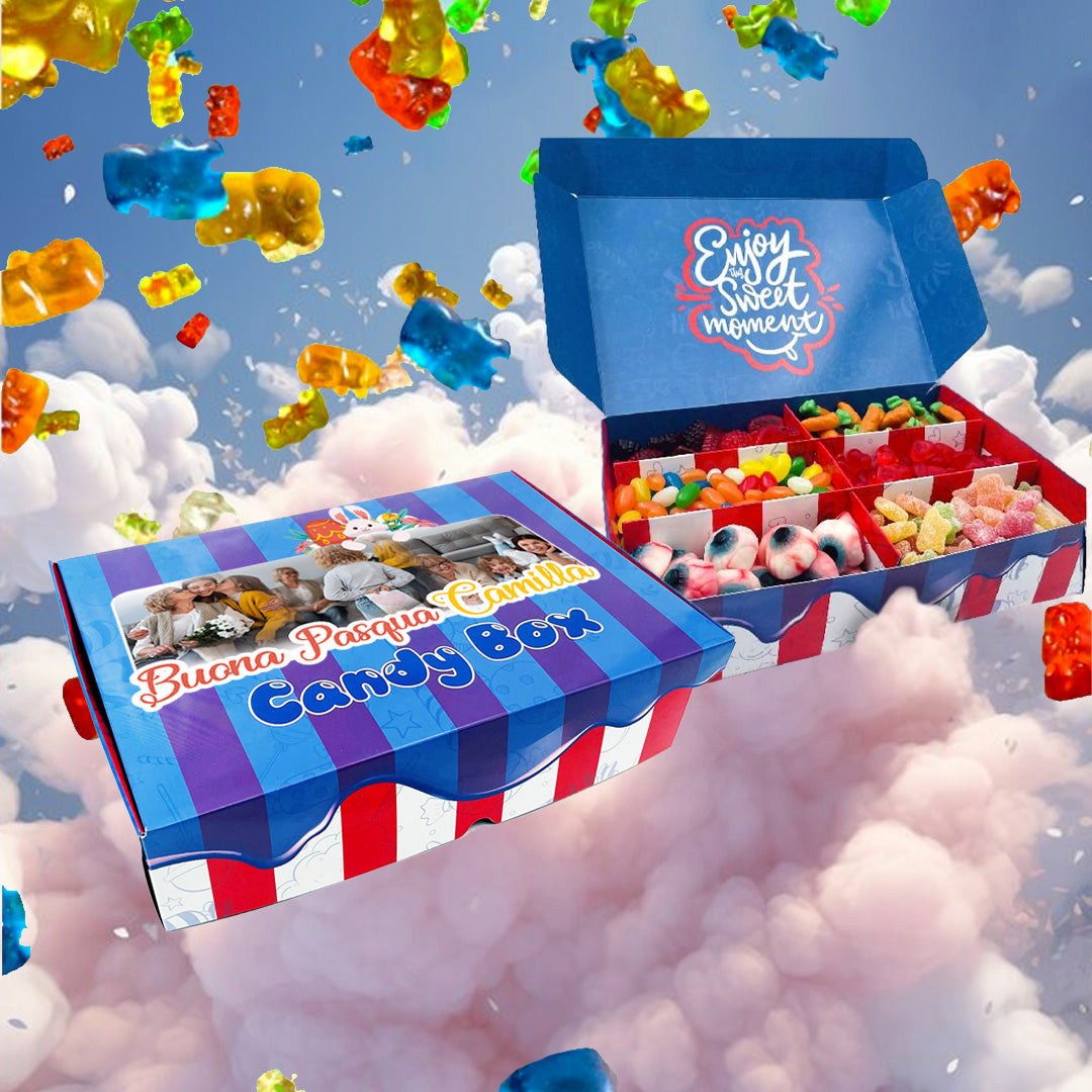 Candy Box - Buona Pasqua - personalizzata con foto e nome