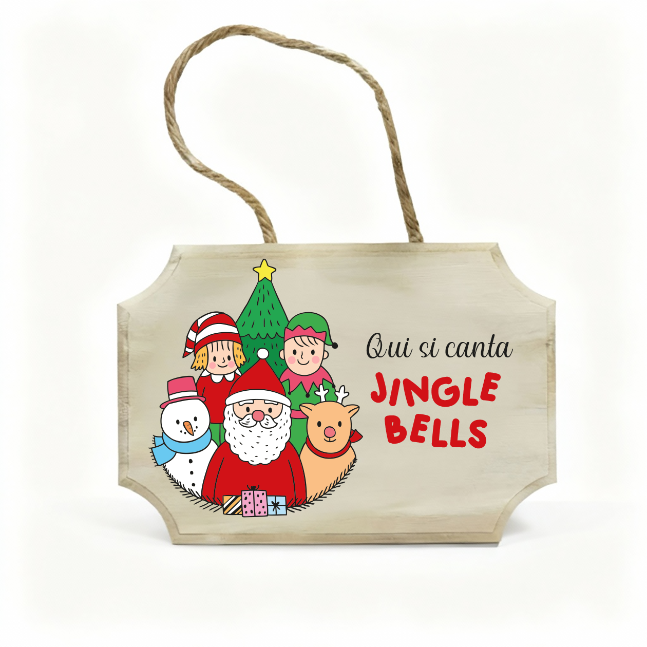 Jingle Bells - fuoriporta in legno