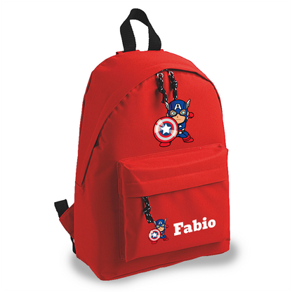 Capitan - zaino scuola - personalizzato con nome