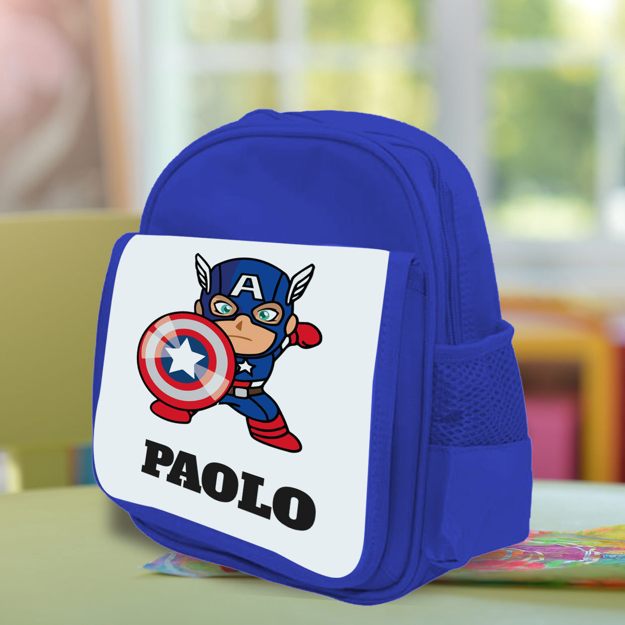 Capitan - zaino - personalizzato con nome