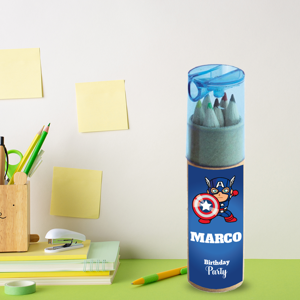 Party Hero - Set Pastelli 4 Pz - personalizzati con nome