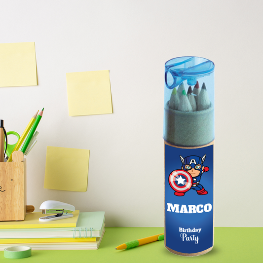 Party Hero - Set Pastelli 4 Pz - personalizzati con nome