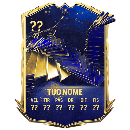 Card personalizzabile - Versione Team TOTY