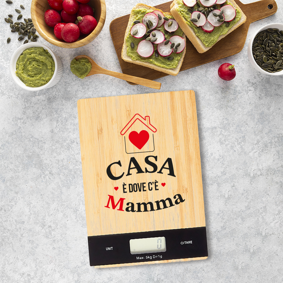 Casa è doce c'è mamma - Bilancia Da Cucina Digitale