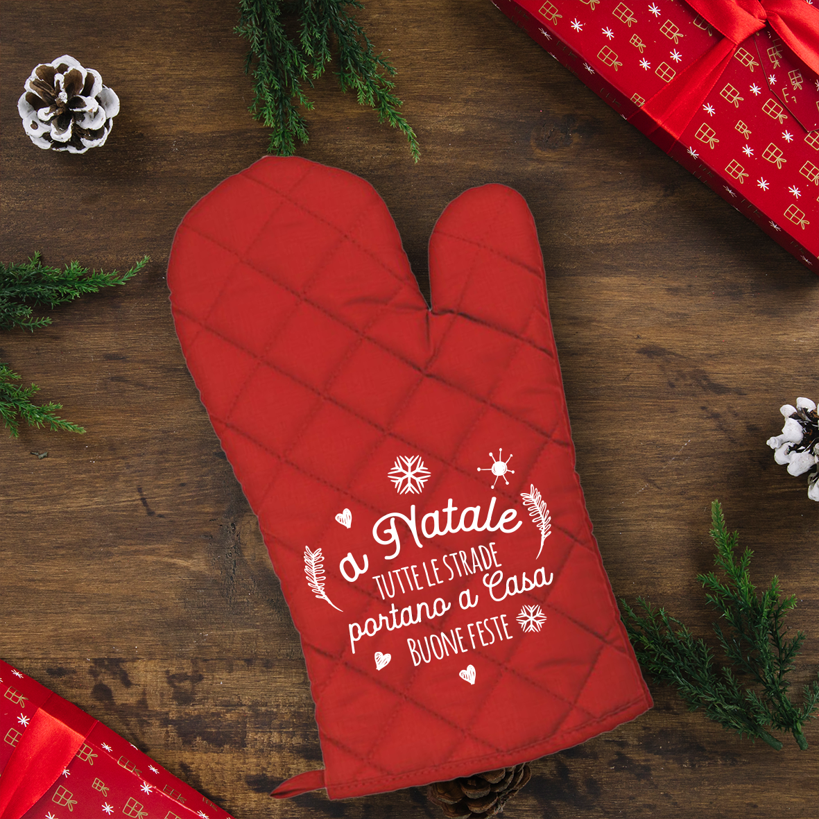A Natale tutte le strade portano a casa - Guanto da cucina