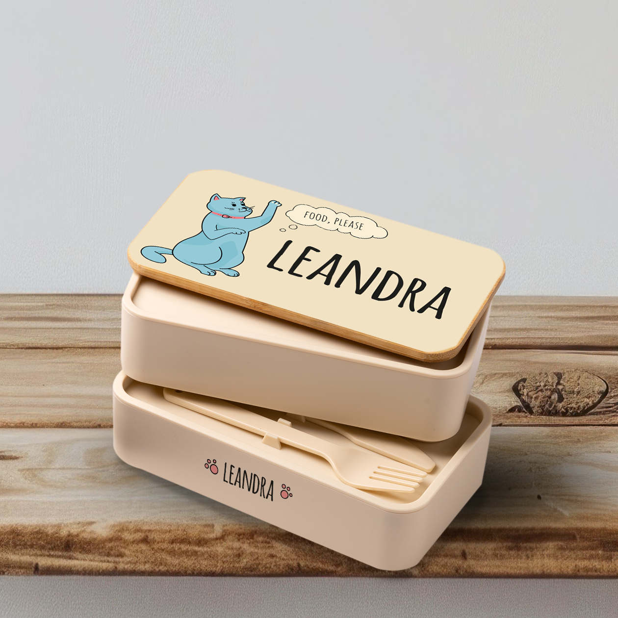 Food please - Scatola per il pranzo - personalizzato con nome