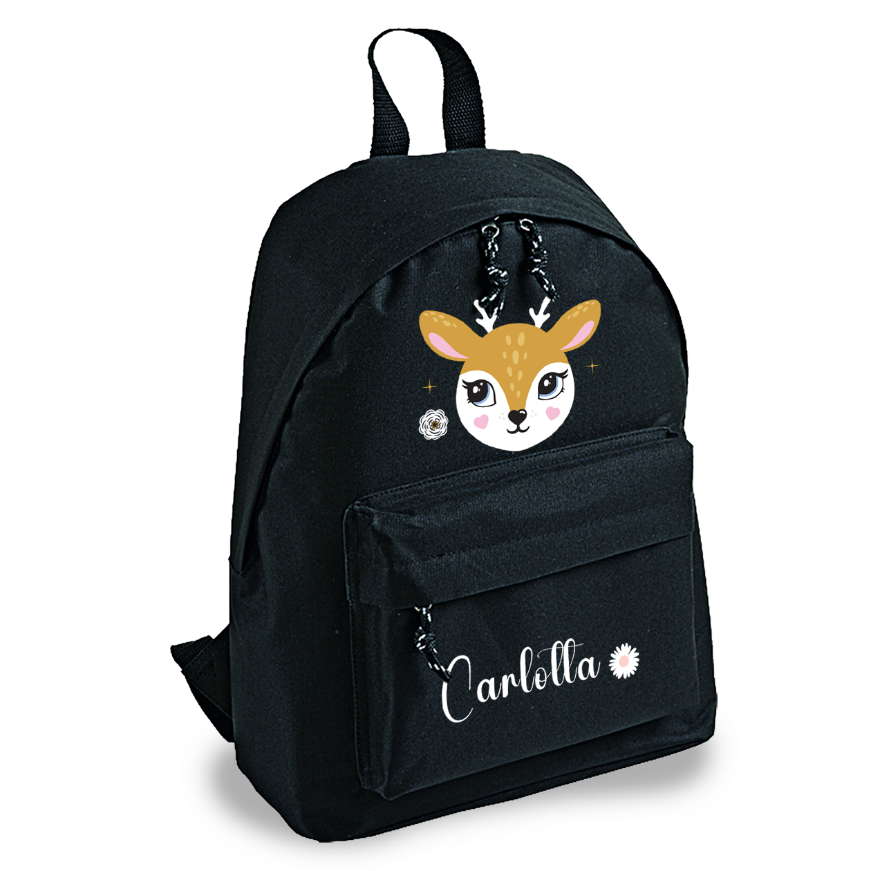 Bambi flower - zaino scuola - personalizzato con nome