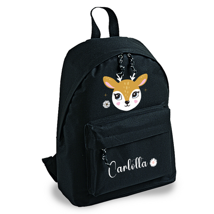 Bambi flower - zaino scuola - personalizzato con nome