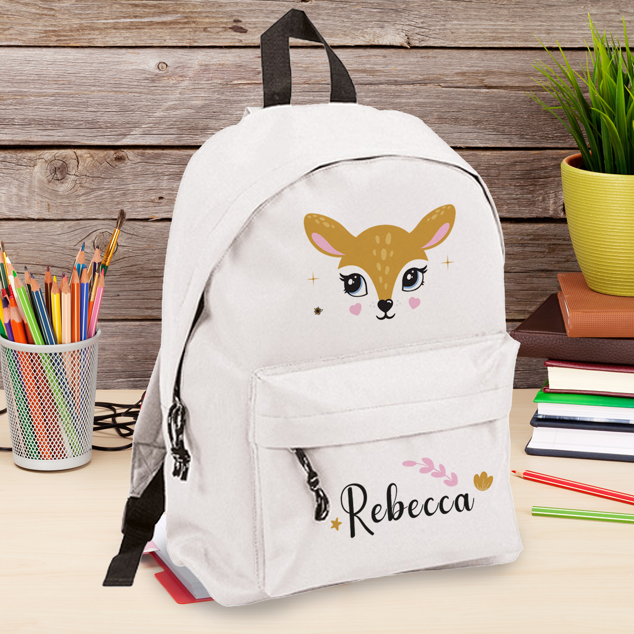 Bambi classic - zaino scuola - personalizzato con nome