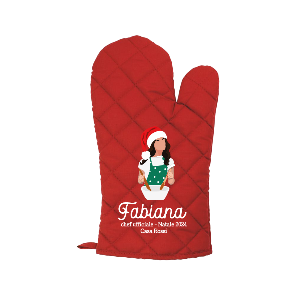 Chef ufficiale - Guanto da cucina - personalizzato con nome