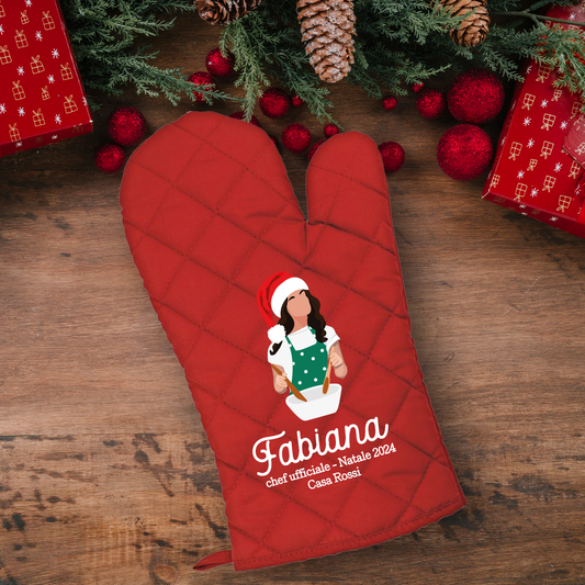Chef ufficiale - Guanto da cucina - personalizzato con nome
