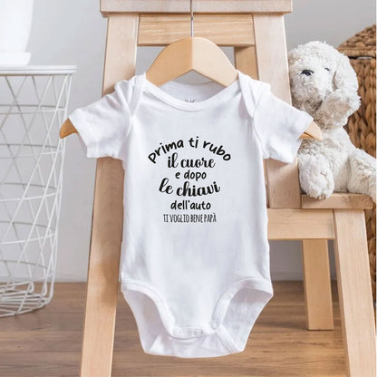 Ti rubo il cuore Papà - Tutina neonato - body