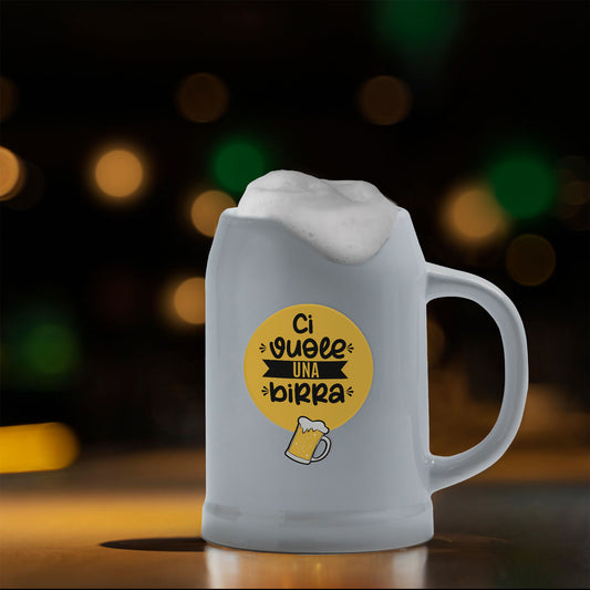 Ci vuole una birra  - Caraffa in ceramica