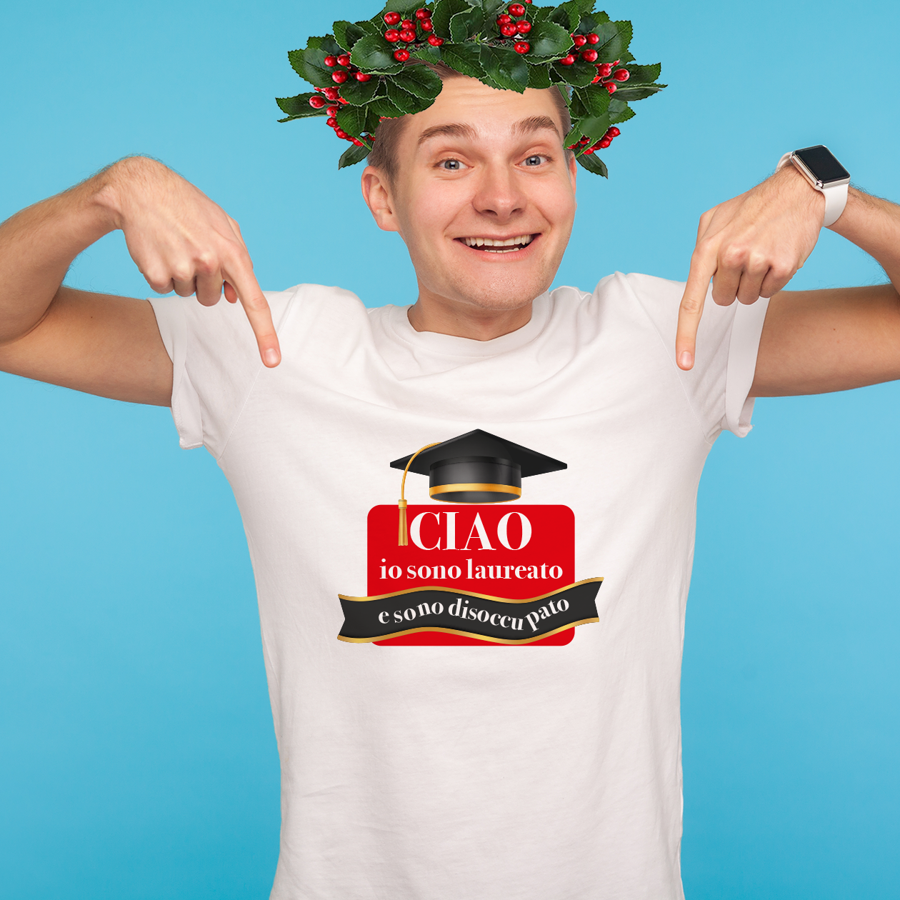Ciao io sono laureato e sono disoccupato - T-shirt