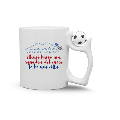 Citta del cuore - Tazza mug con manico pallone