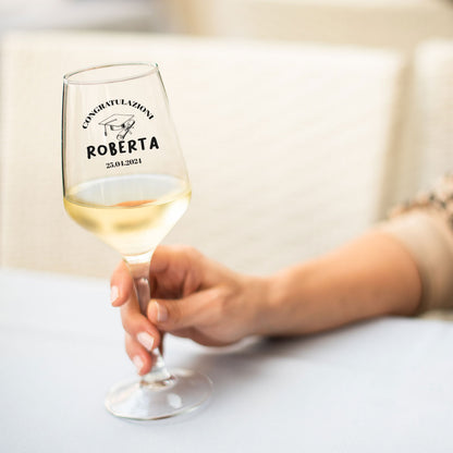 Congratulazioni - Calice Bicchiere da Vino - personalizzato