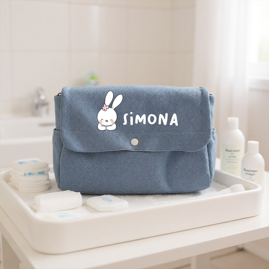 Baby Rabbit - Borsa Fasciatoio per Neonato personalizzata con nome