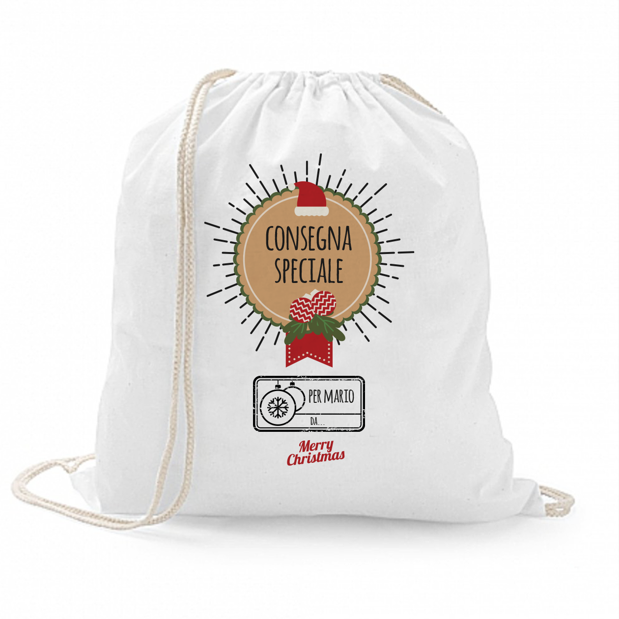 Consegna speciale - Sacchetto - personalizzato con nomi