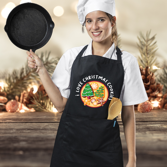 I Love Christmas Cookies  - Grembiule da Cucina Natalizio