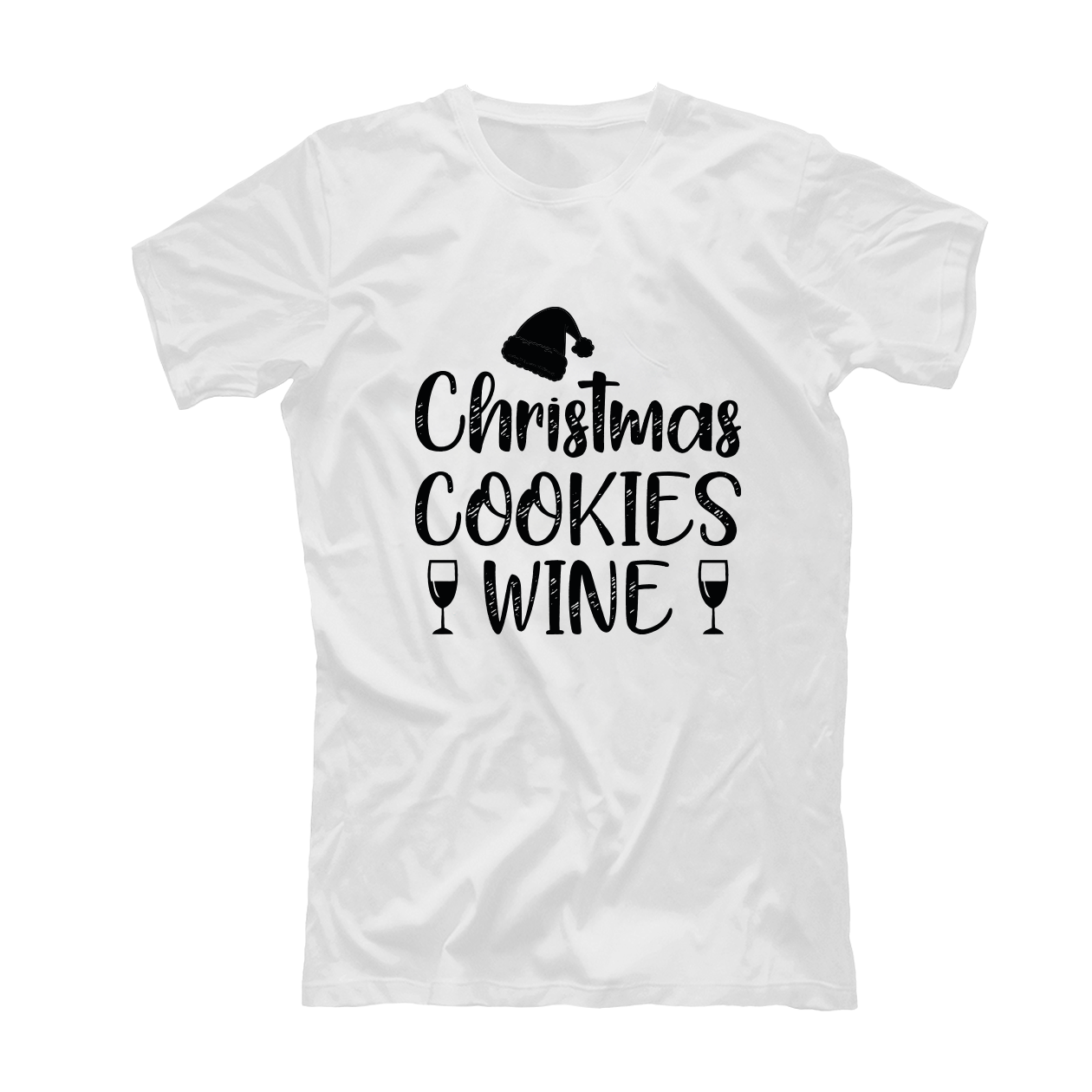 Christmas cookies wine - T-shirt