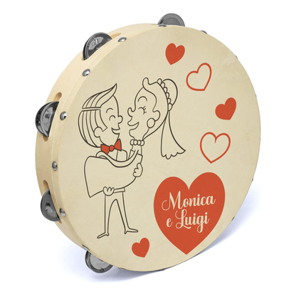 Married - Set da 10 Tamburelli - personalizzati con nomi