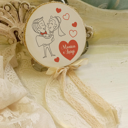 Married - Set da 10 Tamburelli - personalizzati con nomi