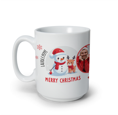 Christmas in love - Tazza mug - idea regalo Natale - personalizzata con foto