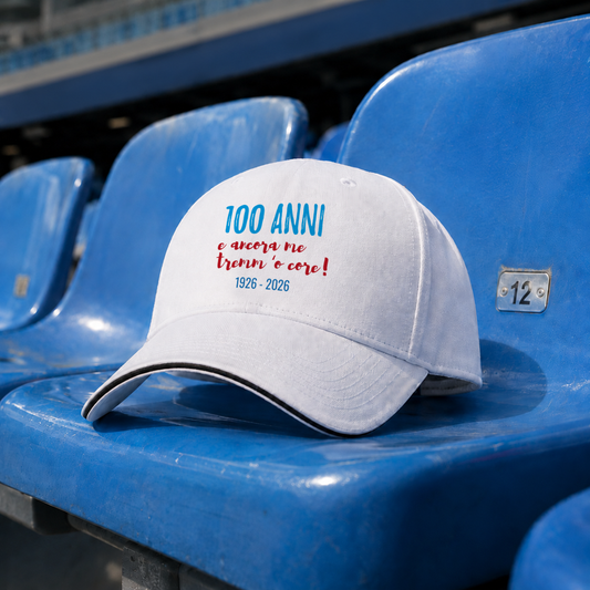 100 anni e ancor me tremm o cor - Cappello con visiera