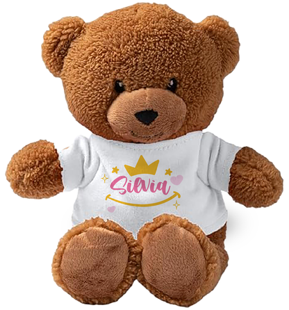 Baby Queen - Teddy - Orsacchiotto di Peluche con Maglietta Personalizzata