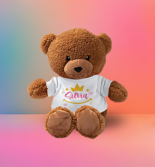 Baby Queen - Teddy - Orsacchiotto di Peluche con Maglietta Personalizzata