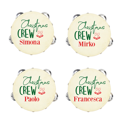 Christmas Crew - Set da 10 Tamburelli - personalizzati