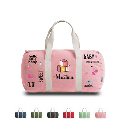 Made with love Girl - Borsa - personalizzata con nome