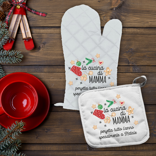 La cucina di mamma perfetta tutto l'anno - Set da Cucina Guanto e Presina