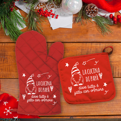 La cucina di papà - Set da Cucina Guanto e Presina