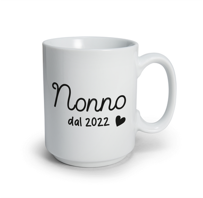 Nonno dal - Tazza mug - personalizzata con data