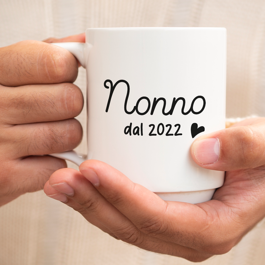 Nonno dal - Tazza mug - personalizzata con data