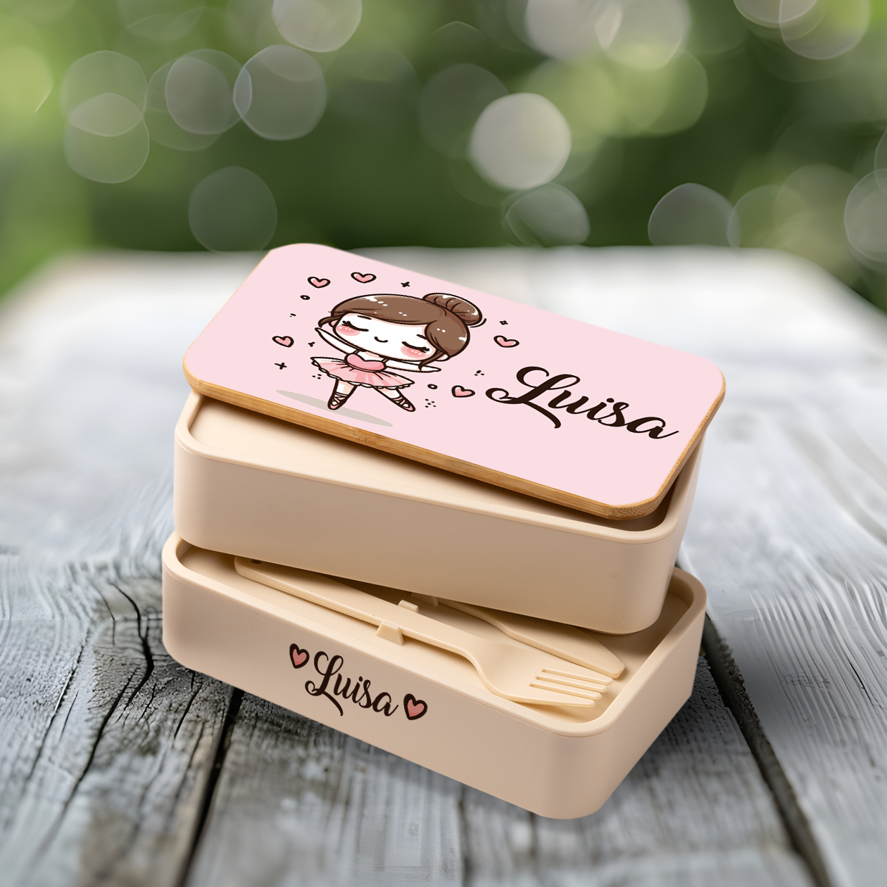 Sweet girl - Scatola per il pranzo - personalizzato con nome