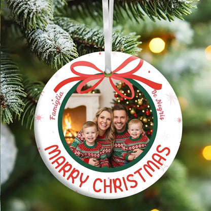 Marry Christmas - Pallina di Natale in plexiglas - personalizzata