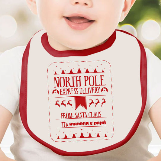 North Pole - Bavetto - personalizzato con nome